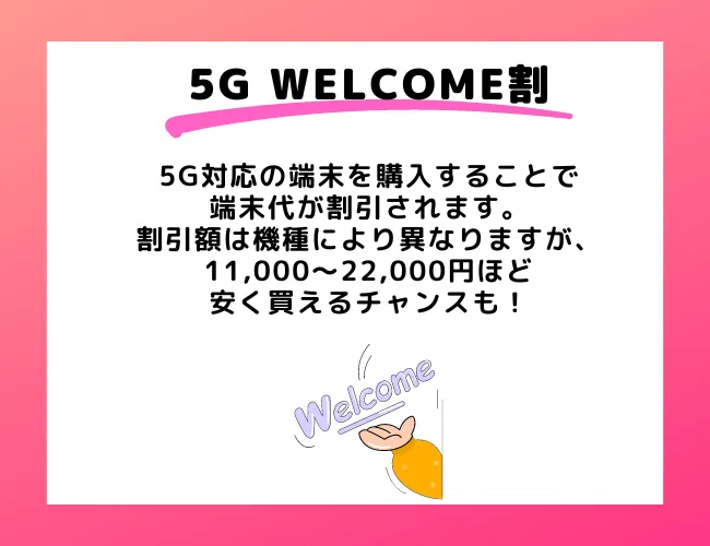 5G　WELCOME割