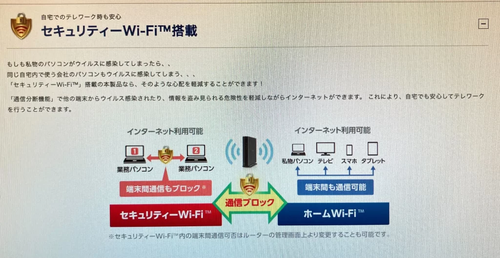 Wi-Fiルーターのセキュリティ