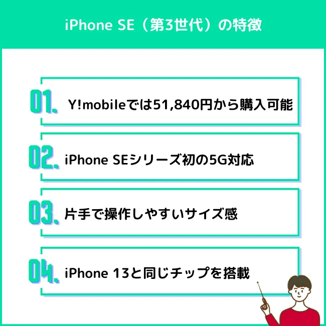iPhone SE（第3世代）の特徴