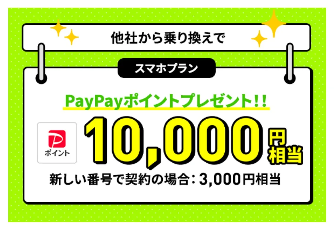 LINEMO　PayPayポイントプレゼントキャンペーン