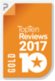 TopTenReviews ロゴ 5年連続１位